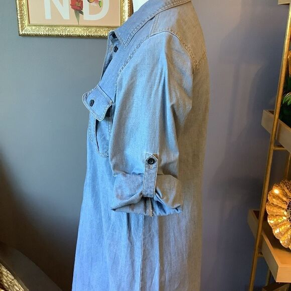 J. Crew Denim Shirt Dress 👗 - Picture 5 of 6